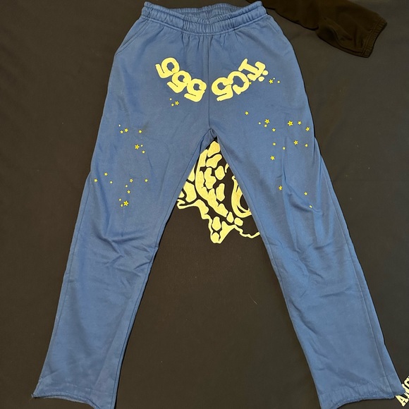 Blue Spider Sweatpants (Flared)